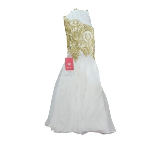 JJ"s House A-Line Strapless Knee-Length Chiffon Homecoming Dress Size US 8/EU 38 - Picture 12 of 12